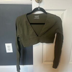 Garage green bra top